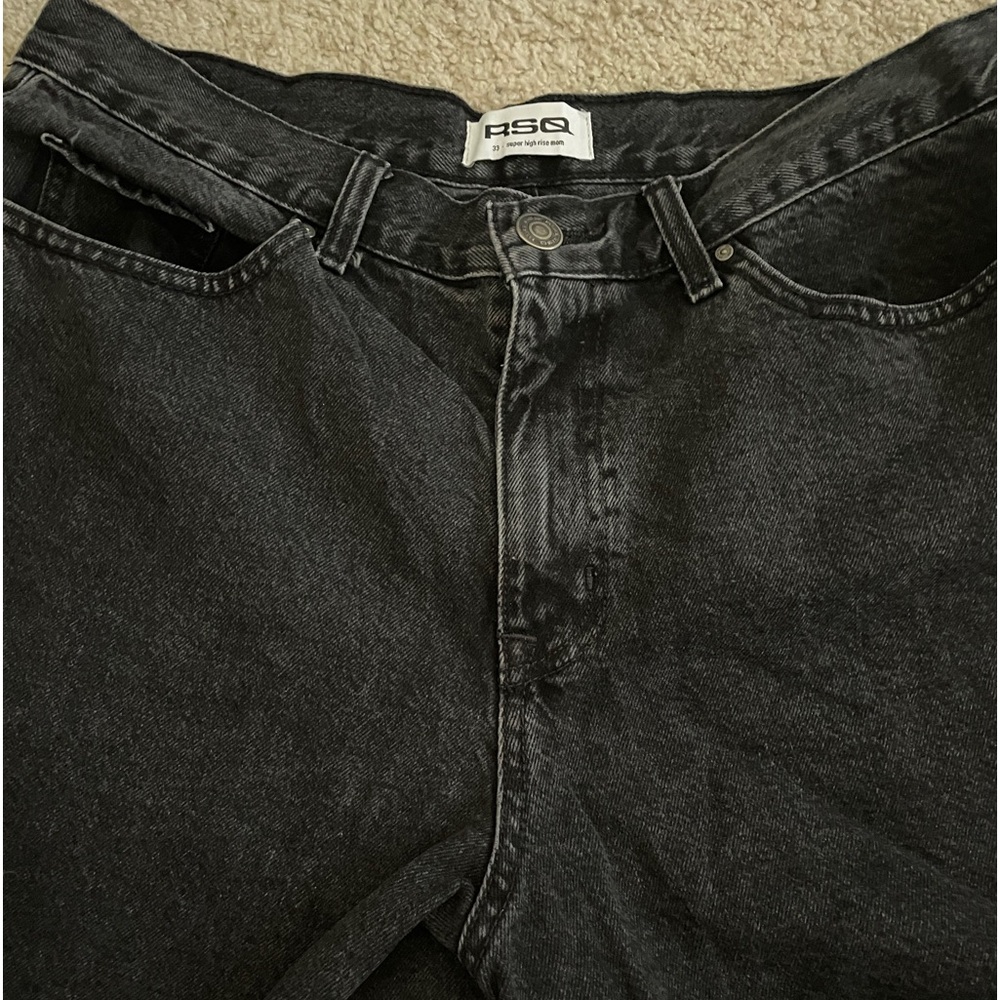 Black Jean shorts